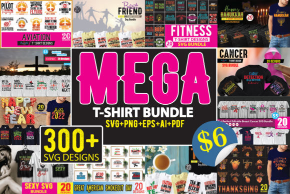 Download Mega Bundle T Shirt Design - Bundle t shirt Collection
