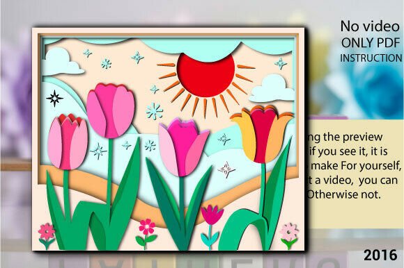Download Spring Tulip MOM'S Landscape SVG 2016 - Premium Resources